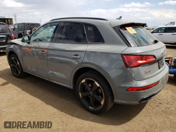 2020 Audi SQ5 Premium Plus with VIN WA1B4AFY7L2015730, listed as a Copart auction lot 60477453 with 36,680 mi miles and . Bid and sale history available at DreamBid. Image 2.