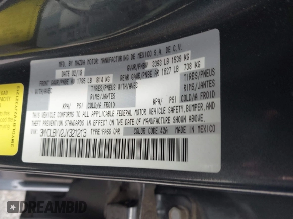 2018 Toyota Yaris with VIN 3MYDLBYV2JY321213, listed as a IAAI auction lot 41890815 with 94,089 mi miles and . Bid and sale history available at DreamBid. Image 9.
