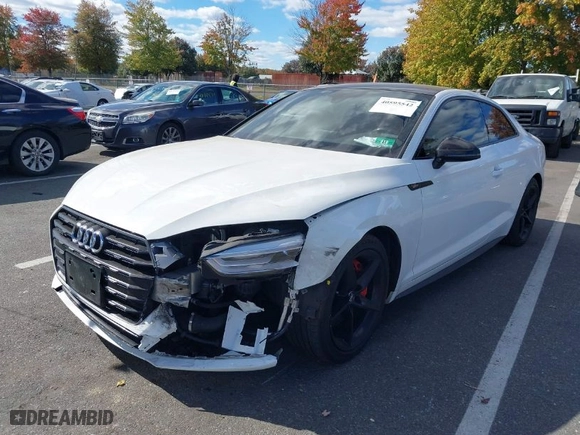 2018 Audi A5 Coupe Premium with VIN WAUSNAF59JA000526, listed as a IAAI auction lot 40595542 with 78,007 mi miles. Bid and sale history available at carsss.com. Image 6.