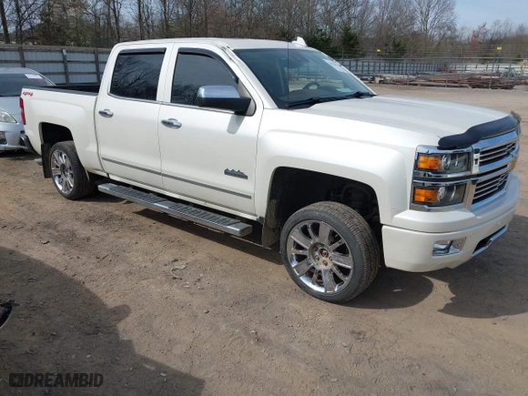 2015 Chevrolet Silverado 1500 High Country with VIN 3GCUKTEC7FG205805, listed as a IAAI auction lot 41815859 with 130,028 mi miles. Bid and sale history available at carsss.com. Image 1.