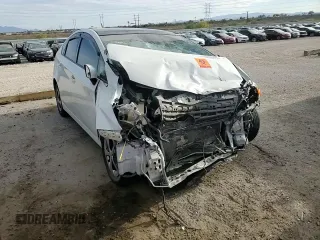 2015 Toyota Prius Four with VIN JTDKN3DU4F0408163, listed as a Copart auction lot 53390595 with 0 mi miles and Salvage Title. Bid and sale history available at carsss.com. Image 10.