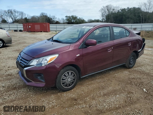 2021 Mitsubishi Mirage G4 ES with VIN ML32FUFJ0MHF03247, listed as a Copart auction lot 45087385 with 77,568 mi miles and Non Repairable. Bid and sale history available at carsss.com. Image 1.