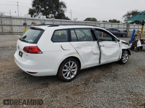 2017 Volkswagen Golf SportWagen SE with VIN 3VWC17AU2HM502504, listed as a Copart auction lot 76162504 with 79,020 mi miles and Salvage Title. Bid and sale history available at carsss.com. Image 3.