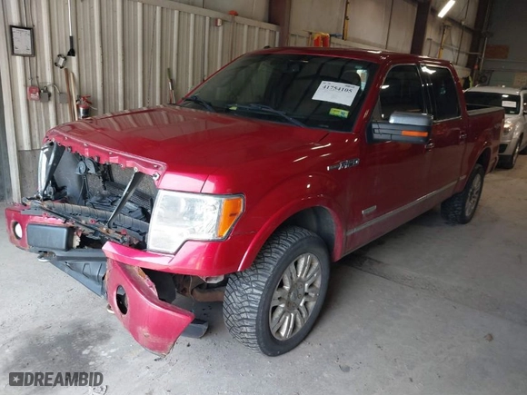 2012 Ford F-150 XL with VIN 1FTFW1ET9CFA79509, listed as a IAAI auction lot 41754105 with NaN miles. Bid and sale history available at carsss.com. Image 2.