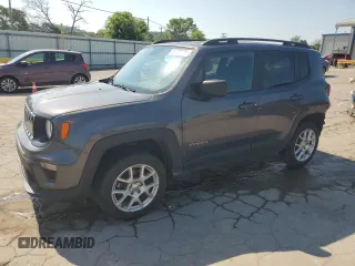 2019 Jeep Renegade Sport with VIN ZACNJBAB5KPJ94808, listed as a Copart auction lot 61771695 with 195,788 mi miles and Salvage title. Bid and sale history available at DreamBid. Image 1.