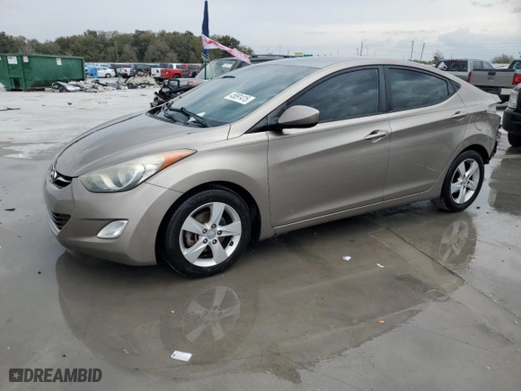 2013 Hyundai Elantra GLS PZEV with VIN 5NPDH4AE6DH344646, listed as a Copart auction lot 45891415 with 139,551 mi miles and Salvage Title. Bid and sale history available at carsss.com. Image 1.