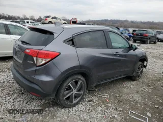 2021 Honda HR-V EX with VIN 3CZRU6H56MM742608, listed as a Copart auction lot 81403134 with 76,330 mi miles and Salvage Title. Bid and sale history available at carsss.com. Image 3.