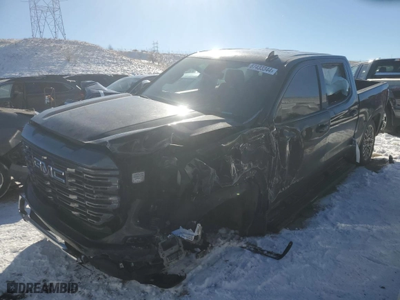 2023 GMC Sierra 1500 Denali Ultimate with VIN 1GTUUHEL4PZ141828, listed as a Copart auction lot 87433344 with 18,903 mi miles and Salvage Title. Bid and sale history available at carsss.com. Image 1.