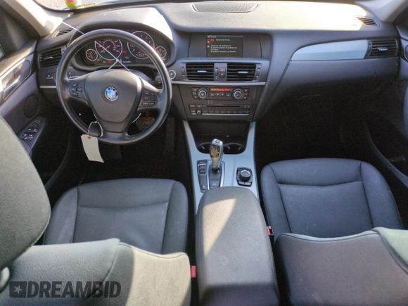 2013 BMW X3 xDrive28i with VIN 5UXWX9C55D0D08550, listed as a Copart auction lot 43002315 with 158,201 mi miles and Salvage Title. Bid and sale history available at carsss.com. Image 8.