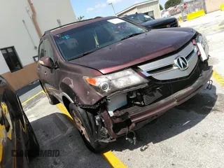 2009 Acura MDX with VIN 2HNYD28269H520084, listed as a IAAI auction lot 41965135 with 217,602 mi miles. Bid and sale history available at carsss.com. Image 1.