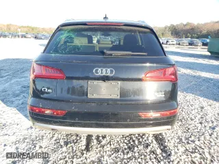 2018 Audi Q5 Premium Plus with VIN WA1BNAFY3J2005223, listed as a Copart auction lot 84760714 with 85,153 mi miles and Salvage Title. Bid and sale history available at carsss.com. Image 6.