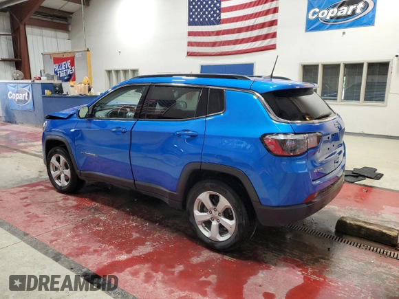 2021 Jeep Compass Latitude z VIN 3C4NJDBB0MT539879, wystawiony jako Copart lot #57964125 z przebiegiem 43 246 mil mil oraz Szkoda całkowita • Salvage title. Historia ofert i sprzedaży dostępna na DreamBid. Obrazek 2.