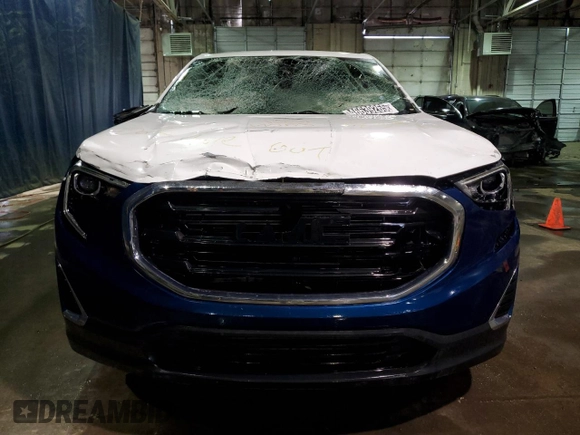 2019 GMC Terrain SLE with VIN 3GKALMEV6KL183986, listed as a Copart auction lot 46639265 with 90,778 mi miles and Clean Title. Bid and sale history available at carsss.com. Image 5.