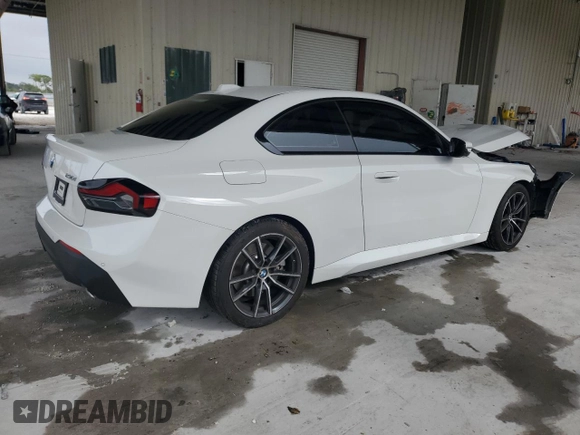 2023 BMW 2 Series 230i with VIN 3MW23CM07P8D67583, listed as a Copart auction lot 88574725 with 8,219 mi miles and Non Repairable. Bid and sale history available at carsss.com. Image 3.