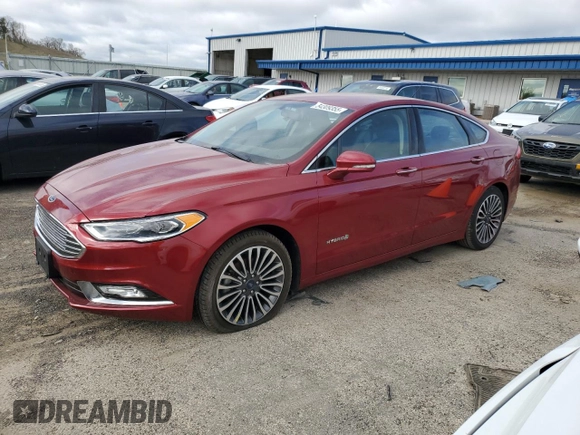 2018 Ford Fusion Hybrid Titanium with VIN 3FA6P0RU6JR177624, listed as a Copart auction lot 54309355 with 105,299 mi miles and Clean Title. Bid and sale history available at carsss.com. Image 1.