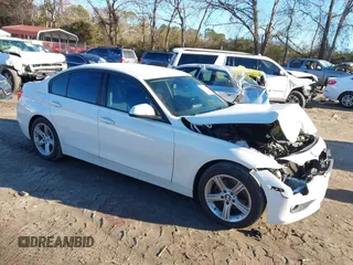 2014 BMW 3 Series 328i with VIN WBA3A5C56EP601147, listed as a IAAI auction lot 41308824 with 105,250 mi miles. Bid and sale history available at carsss.com. Image 1.