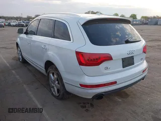 2015 Audi Q7 Premium Plus with VIN WA1LGAFE4FD007207, listed as a IAAI auction lot 41909751 with 59,836 mi miles and . Bid and sale history available at DreamBid. Image 3.