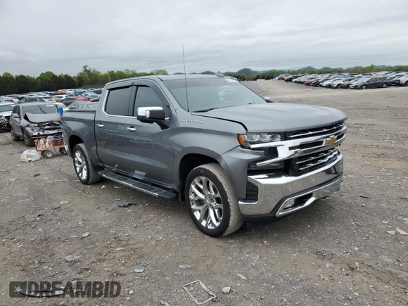 2019 Chevrolet Silverado 1500 LTZ with VIN 3GCUYGED7KG146635, listed as a Copart auction lot 52259085 with 91,830 mi miles and Salvage Title. Bid and sale history available at DreamBid. Image 4.