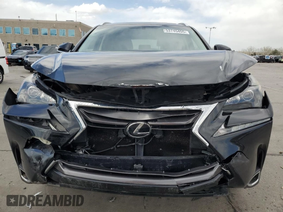 2015 Lexus NX 200t with VIN JTJBARBZ7F2010296, listed as a Copart auction lot 53745455 with 108,862 mi miles and Salvage Title. Bid and sale history available at carsss.com. Image 5.
