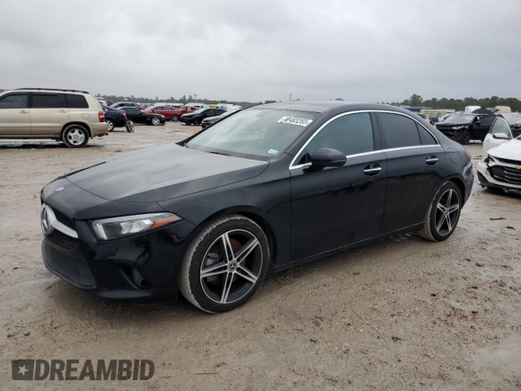 2021 Mercedes-Benz A 220 with VIN W1K3G4EB1MJ290281, listed as a Copart auction lot 42483265 with 53,233 mi miles and Salvage Title. Bid and sale history available at DreamBid. Image 1.