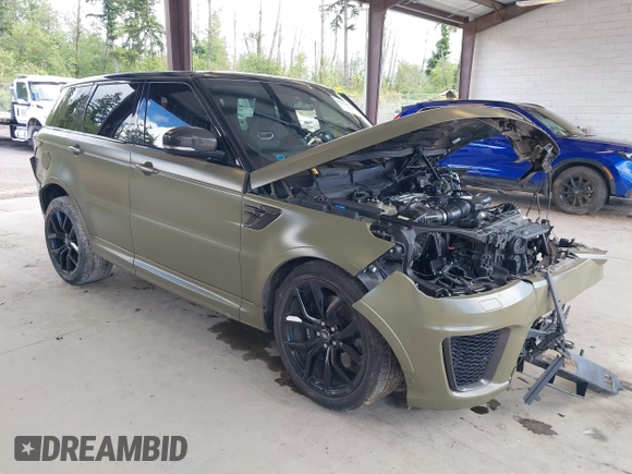 2021 Land Rover Range Rover Sport SVR with VIN SALWZ2RE1MA781663, listed as a IAAI auction lot 42383778 with Not provided miles and . Bid and sale history available at DreamBid. Image 1.