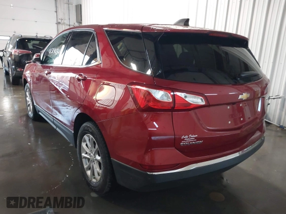 2019 Chevrolet Equinox LT with VIN 3GNAXKEV8KS668387, listed as a IAAI auction lot 41319434 with 60,449 mi miles and . Bid and sale history available at carsss.com. Image 3.