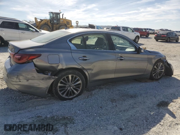 2019 Infiniti Q50 3.0t LUXE with VIN JN1EV7AP6KM519726, listed as a Copart auction lot 49436655 with 90,634 mi miles and Salvage Title. Bid and sale history available at carsss.com. Image 3.