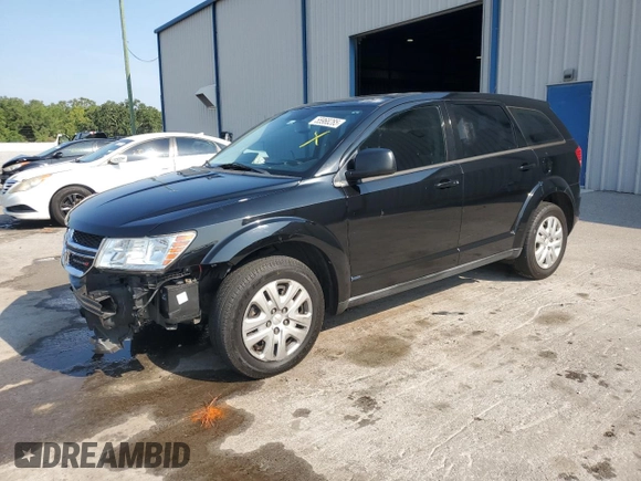 2015 Dodge Journey American Value with VIN 3C4PDCAB1FT583419, listed as a Copart auction lot 55968285 with 253,026 mi miles and Salvage Title. Bid and sale history available at DreamBid. Image 1.