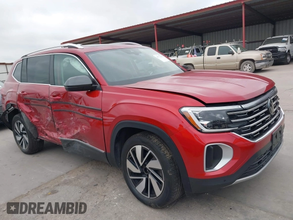 2024 Volkswagen Atlas SEL with VIN 1V2BR2CA3RC533646, listed as a IAAI auction lot 41772115 with 10,498 mi miles and . Bid and sale history available at DreamBid. Image 13.