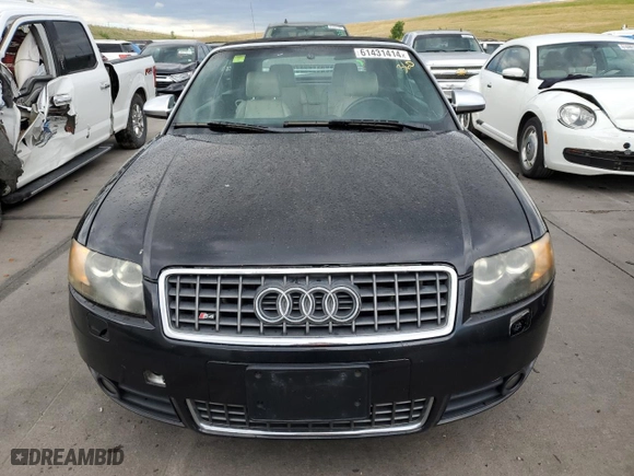2006 Audi S4 with VIN WUARL48H16K900017, listed as a Copart auction lot 61431414 with 164,209 mi miles and Salvage Title. Bid and sale history available at carsss.com. Image 5.