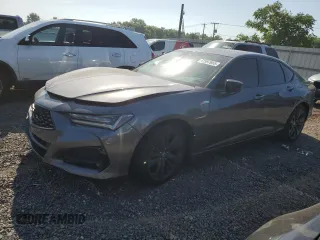 2021 Acura TLX w/A-Spec Package with VIN 19UUB5F57MA012689, listed as a Copart auction lot 61997665 with 43,760 mi miles and Salvage title. Bid and sale history available at DreamBid. Image 1.