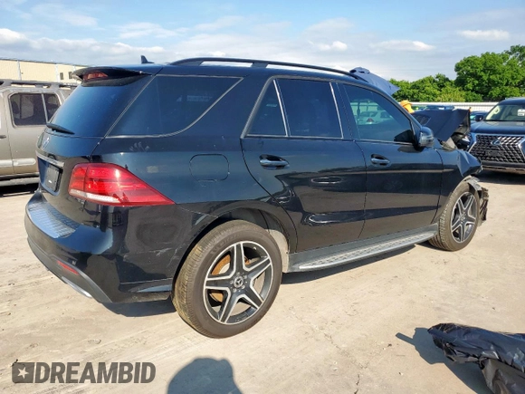 2018 Mercedes-Benz GLE 350 with VIN 4JGDA5JB5JB048395, listed as a Copart auction lot 57509215 with Not provided miles and Salvage title. Bid and sale history available at DreamBid. Image 3.