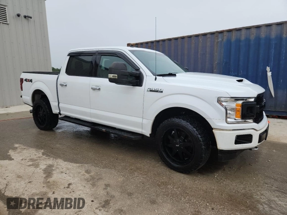 2018 Ford F-150 XL with VIN 1FTEW1E57JFC16425, listed as a Copart auction lot 61947945 with 110,364 mi miles and Salvage title. Bid and sale history available at DreamBid. Image 4.