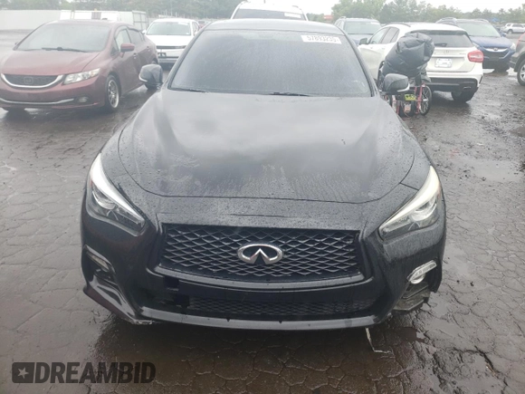 2017 Infiniti Q50 Premium with VIN JN1EV7ARXHM834006, listed as a Copart auction lot 57893235 with 65,068 mi miles and Salvage title. Bid and sale history available at DreamBid. Image 5.