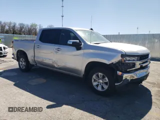 2020 Chevrolet Silverado 1500 LT with VIN 1GCUYDED4LZ226829, listed as a Copart auction lot 53317375 with 104,492 mi miles and Salvage Title. Bid and sale history available at DreamBid. Image 4.