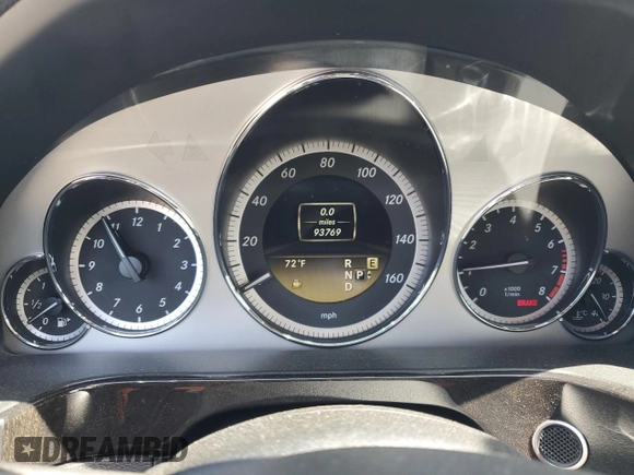 2012 Mercedes-Benz E 350 Luxury with VIN WDDHF5KB3CA596495, listed as a Copart auction lot 57890525 with 93,769 mi miles and Salvage title. Bid and sale history available at DreamBid. Image 9.