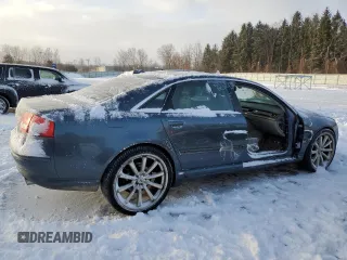 2004 Audi A8 L with VIN WAUML44E54N000619, listed as a Copart auction lot 42186195 with 174,331 mi miles and Salvage Title. Bid and sale history available at carsss.com. Image 3.