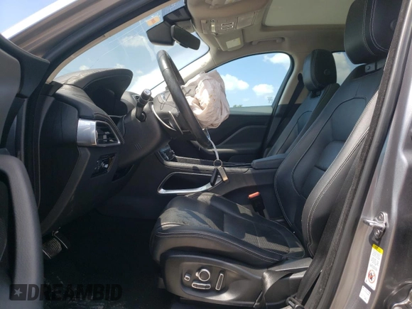 2020 Jaguar F-Pace 25t Checkered Flag Edition with VIN SADCP2FX1LA645283, listed as a Copart auction lot 67774073 with 37,804 mi miles and . Bid and sale history available at DreamBid. Image 7.