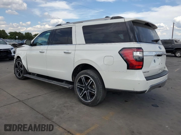 2021 Ford Expedition Max Limited with VIN 1FMJK1KT9MEA76543, listed as a Copart auction lot 69276074 with 35,490 mi miles and . Bid and sale history available at DreamBid. Image 2.