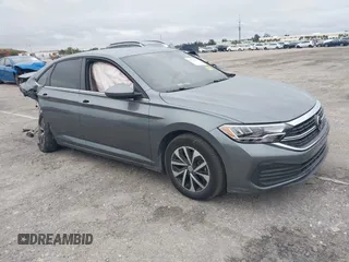 2023 Volkswagen Jetta S with VIN 3VW4M7BU4PM055554, listed as a IAAI auction lot 41376402 with 26,056 mi miles and . Bid and sale history available at DreamBid. Image 1.