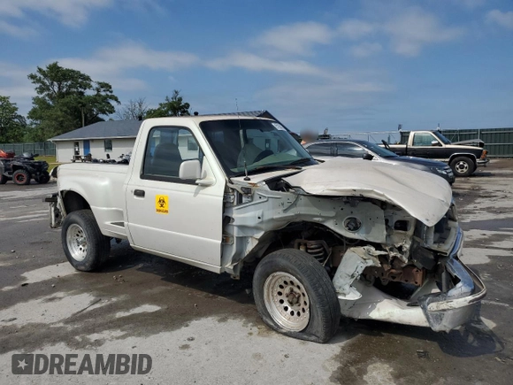 1997 Ford Ranger XLT with VIN 1FTCR10A8VPB29636, listed as a Copart auction lot 57250435 with 215,537 mi miles and Salvage title. Bid and sale history available at DreamBid. Image 4.