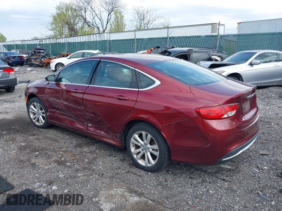 2015 Chrysler 200 Limited z VIN 1C3CCCAB7FN662177, wystawiony jako IAAI lot #42032768 z przebiegiem 64 570 mil mil oraz . Historia ofert i sprzedaży dostępna na DreamBid. Obrazek 3.