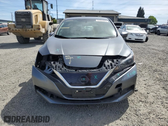 2018 Nissan LEAF SV with VIN 1N4AZ1CP7JC302433, listed as a Copart auction lot 53569885 with 77,918 mi miles and Salvage title. Bid and sale history available at DreamBid. Image 5.