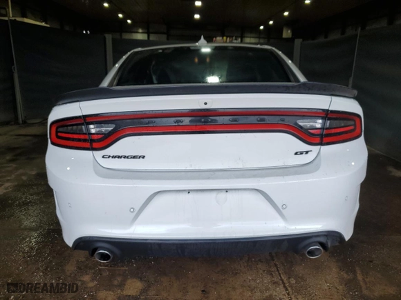 2023 Dodge Charger GT with VIN 2C3CDXHG3PH607144, listed as a Copart auction lot 53282815 with 53,749 mi miles and Salvage Title. Bid and sale history available at carsss.com. Image 6.