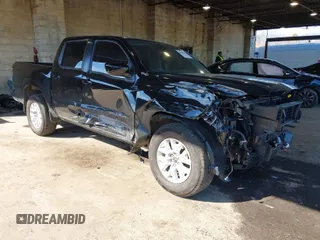 2024 Nissan Frontier SV with VIN 1N6ED1EJ1RN605501, listed as a IAAI auction lot 41649018 with 4,535 mi miles and . Bid and sale history available at DreamBid. Image 1.