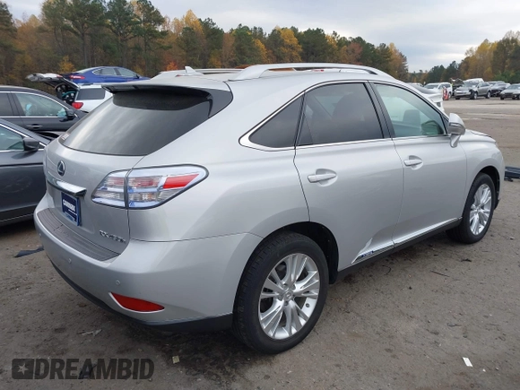2012 Lexus RX 450h with VIN JTJBC1BA3C2429389, listed as a IAAI auction lot 38051323 with 86,192 mi miles and . Bid and sale history available at DreamBid. Image 4.