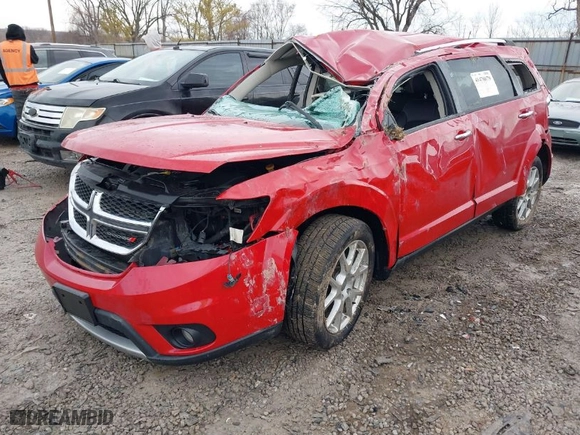 2014 Dodge Journey Limited with VIN 3C4PDDDG7ET185644, listed as a IAAI auction lot 41478679 with 174,195 mi miles. Bid and sale history available at carsss.com. Image 6.