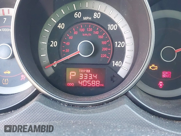 2010 Kia Forte EX with VIN KNAFU4A21A5056097, listed as a IAAI auction lot 41723648 with 40,588 mi miles. Bid and sale history available at carsss.com. Image 16.