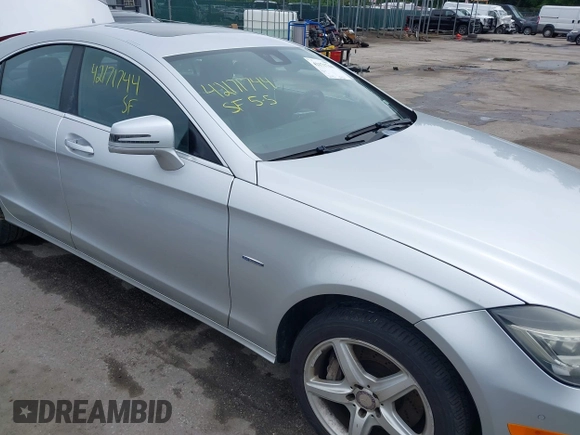 2012 Mercedes-Benz CLS 550 with VIN WDDLJ9BB9CA046976, listed as a IAAI auction lot 42171744 with 121,443 mi miles and . Bid and sale history available at DreamBid. Image 6.