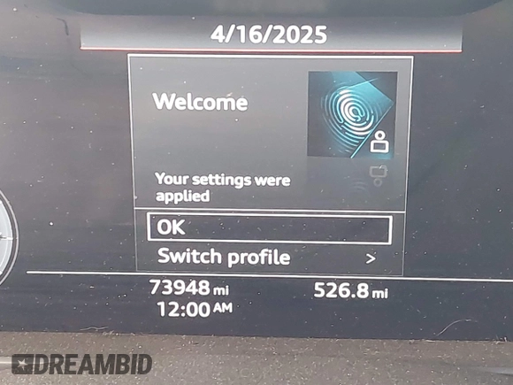 2020 Audi Q7 Premium with VIN WA1AXAF73LD007509, listed as a IAAI auction lot 42048929 with 73,948 mi miles and . Bid and sale history available at DreamBid. Image 14.